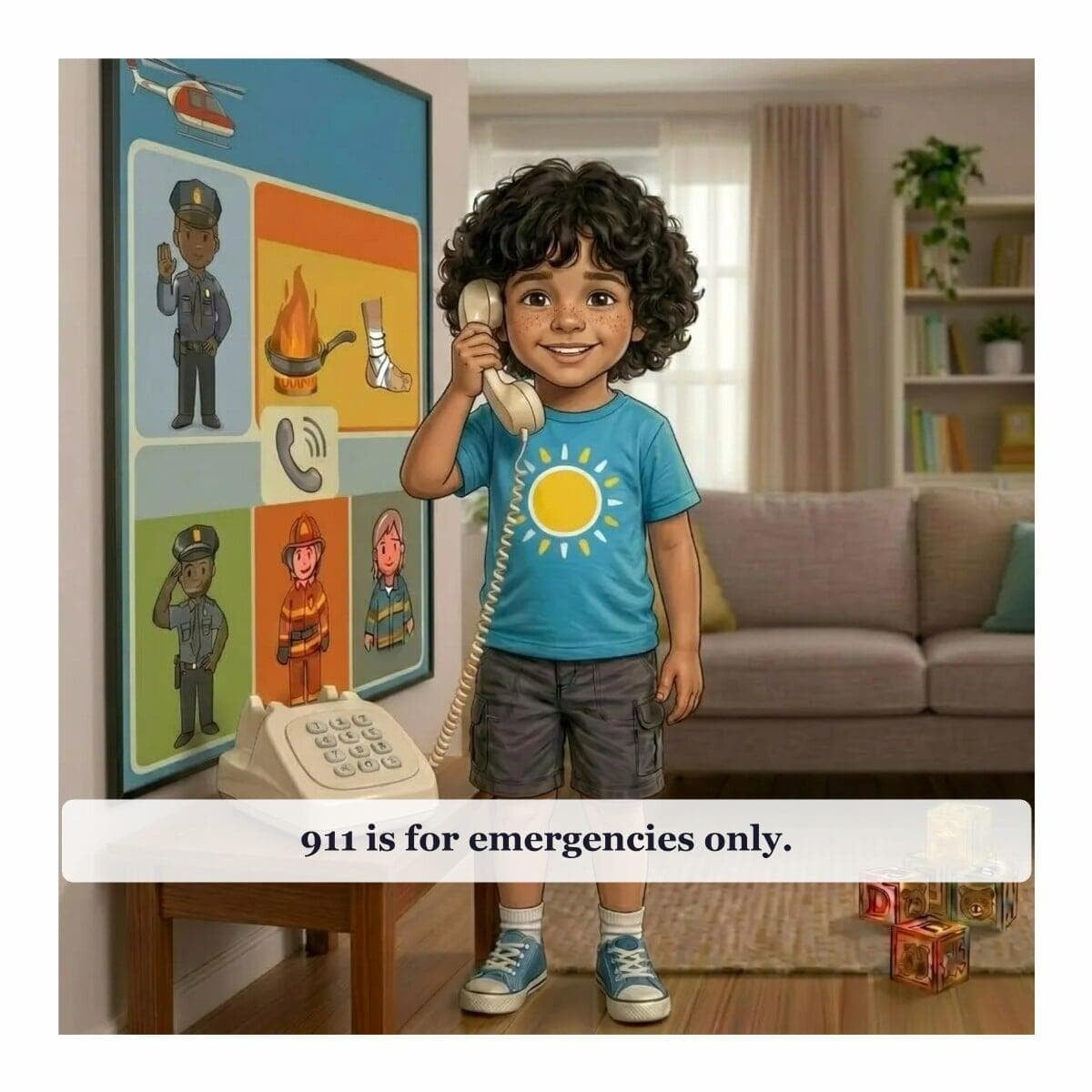 Emergency Safety, page 7: 911 is for emergencies only.